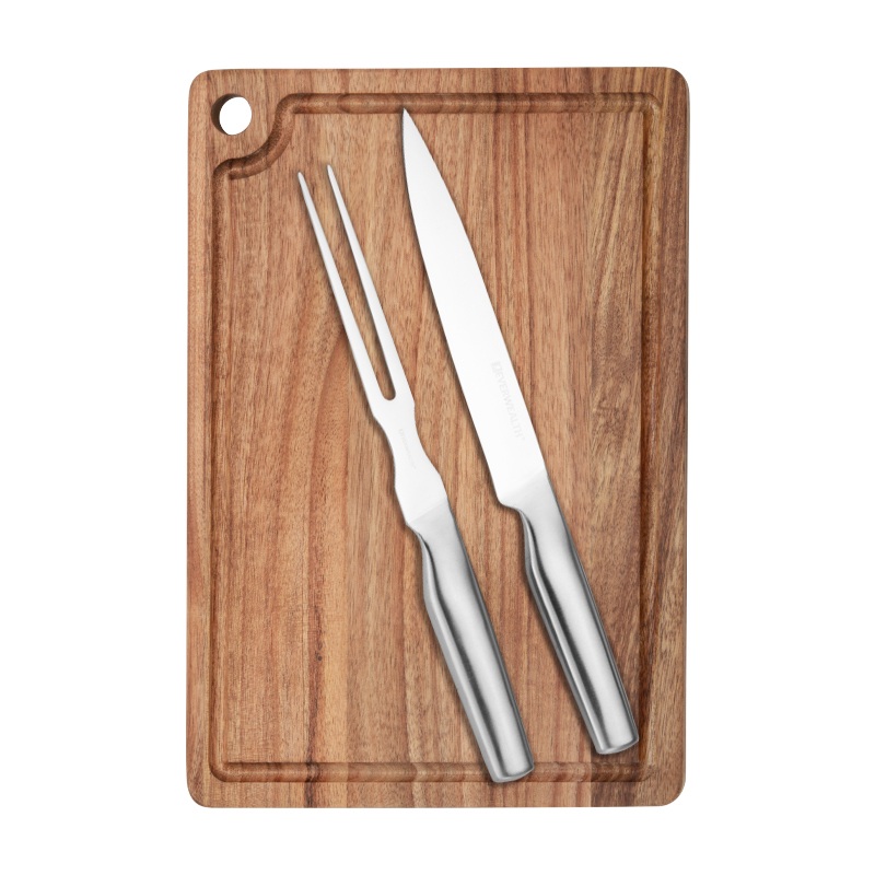 3 Pcs kitchen Knife Set with cutting board- S023A