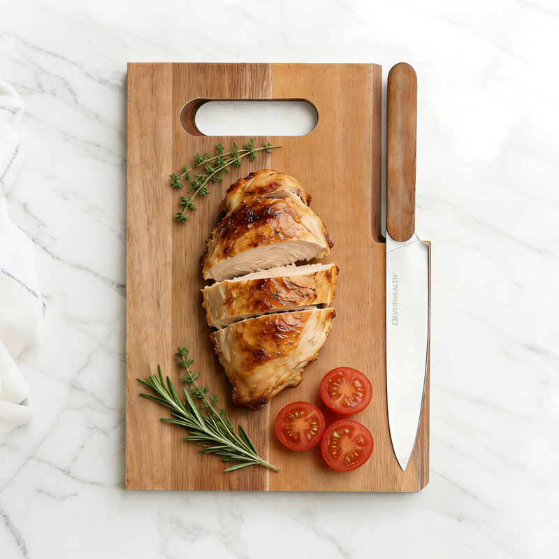 2 Pcs kitchen Knife Set with cutting board- M042