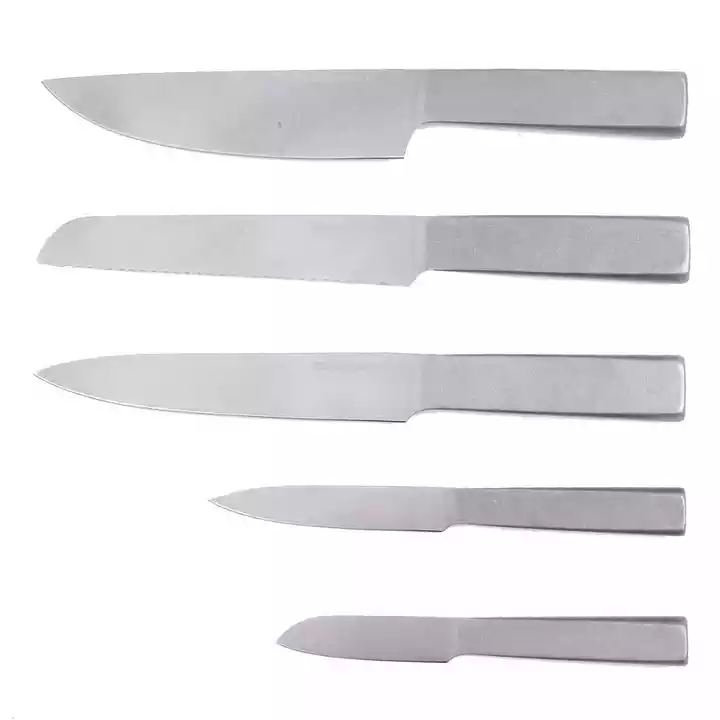 Non-stick Coating Stainless Steel Kitchen Knife Set With Hollow Handle - S017