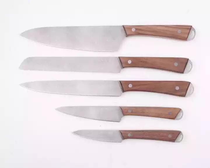 3cr13 Wooden Handle Stainless Steel Kitchen Knife Set