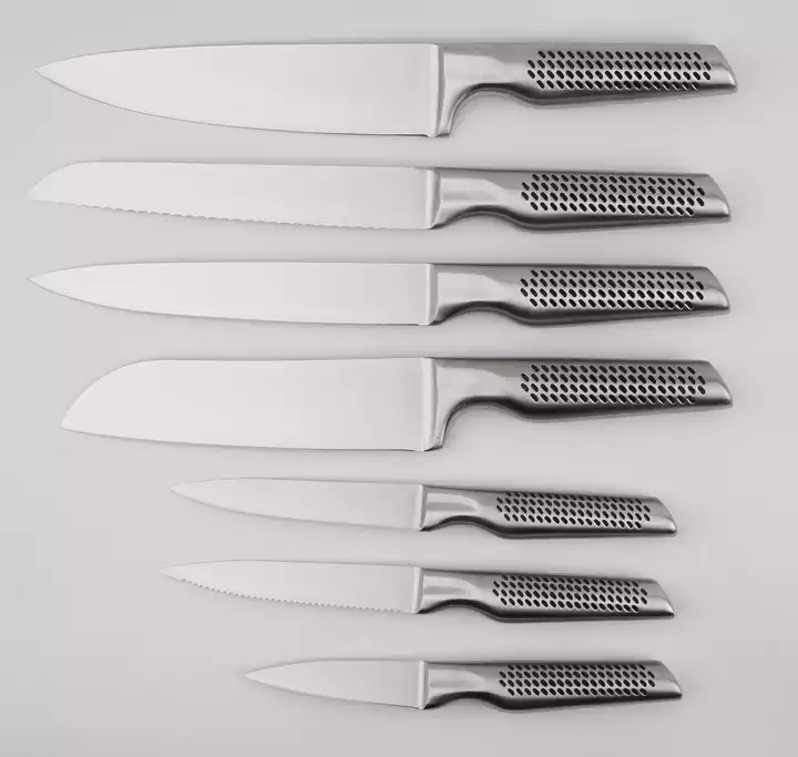 5 Pcs Hollow Handle Stainless Steel Knife Set - S021