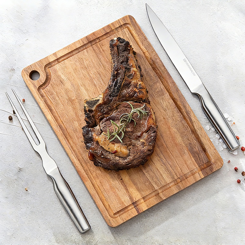 3 Pcs kitchen Knife Set with cutting board- S023A