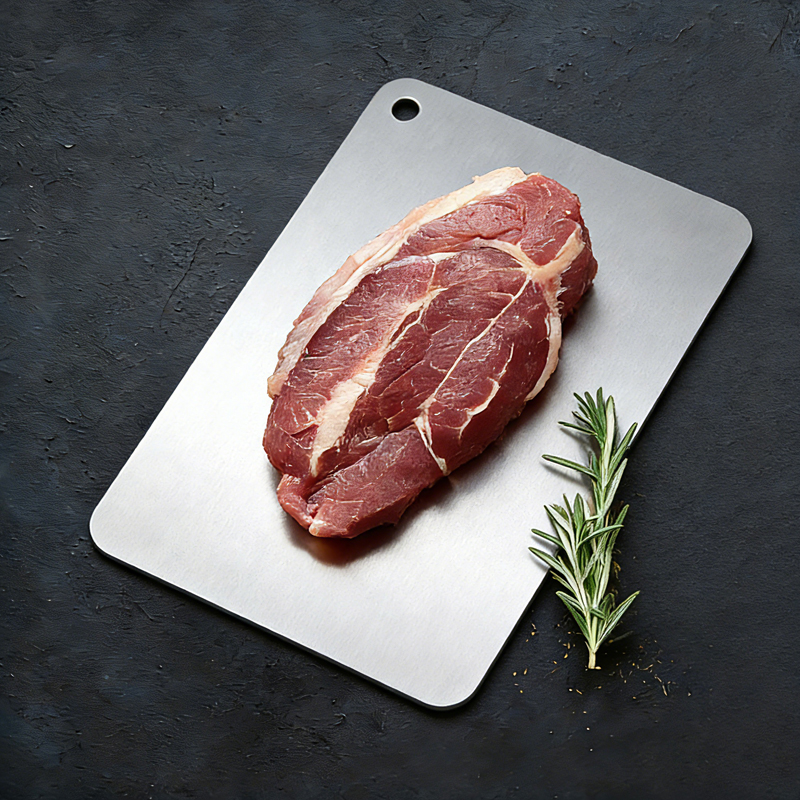 2 Pcs Hollow Handle Stainless Steel Knife Set with cutting board- S022A