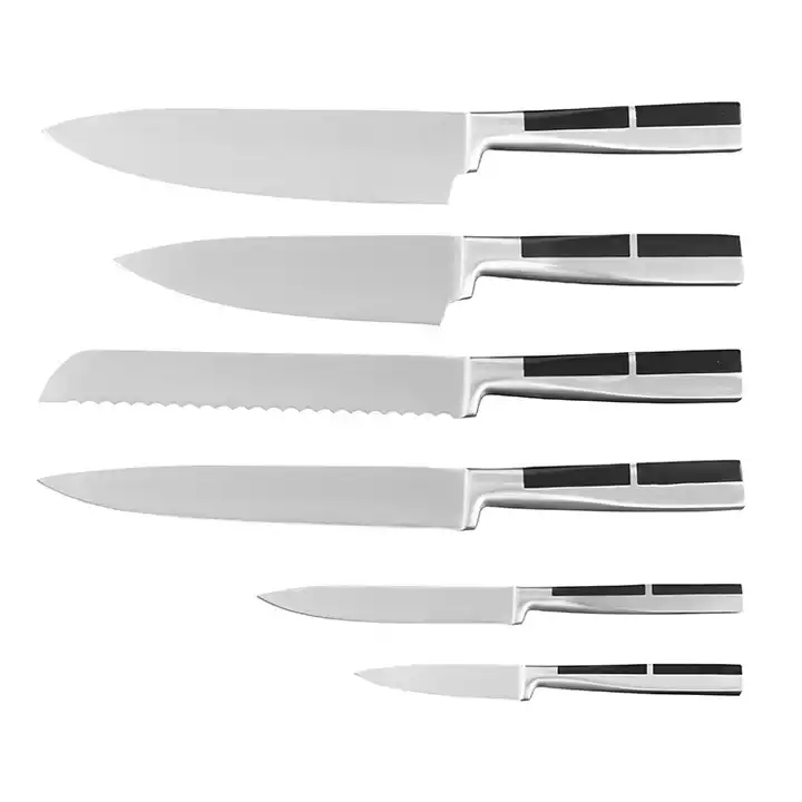 6 Pcs Kitchen Knife Set With Forged Handle - F018