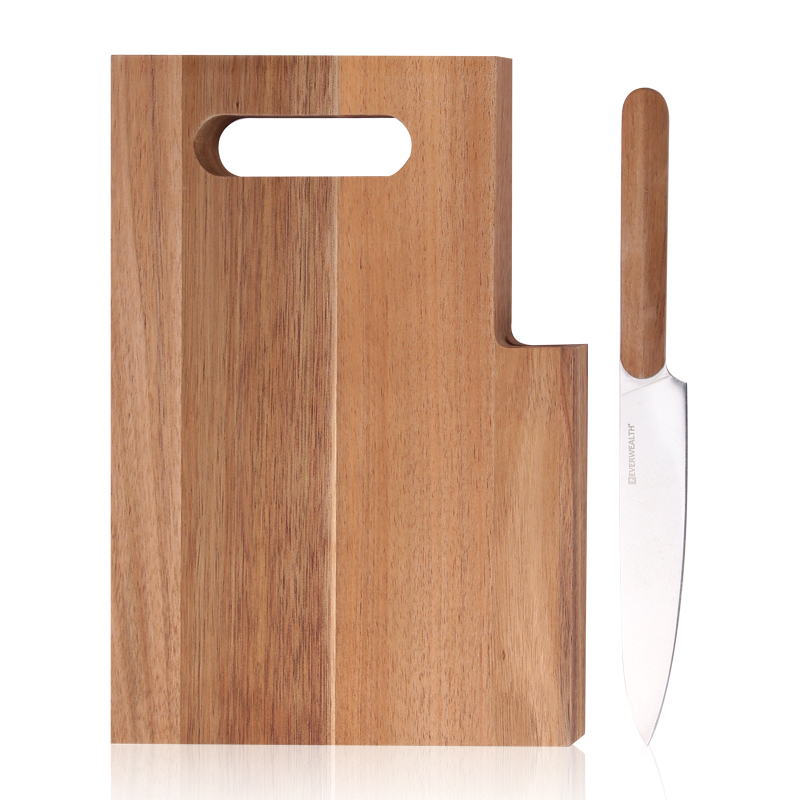 2 Pcs kitchen Knife Set with cutting board- M042