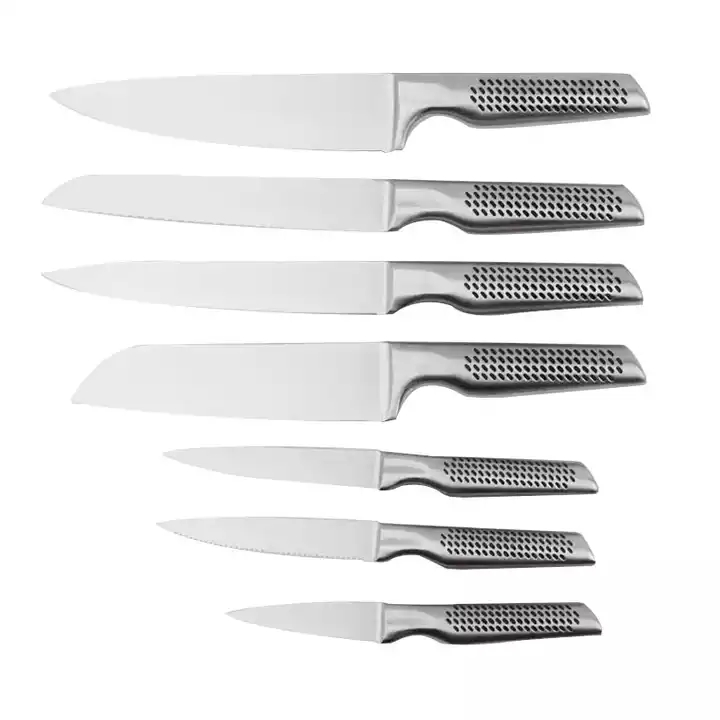 5 Pcs Hollow Handle Stainless Steel Knife Set - S021