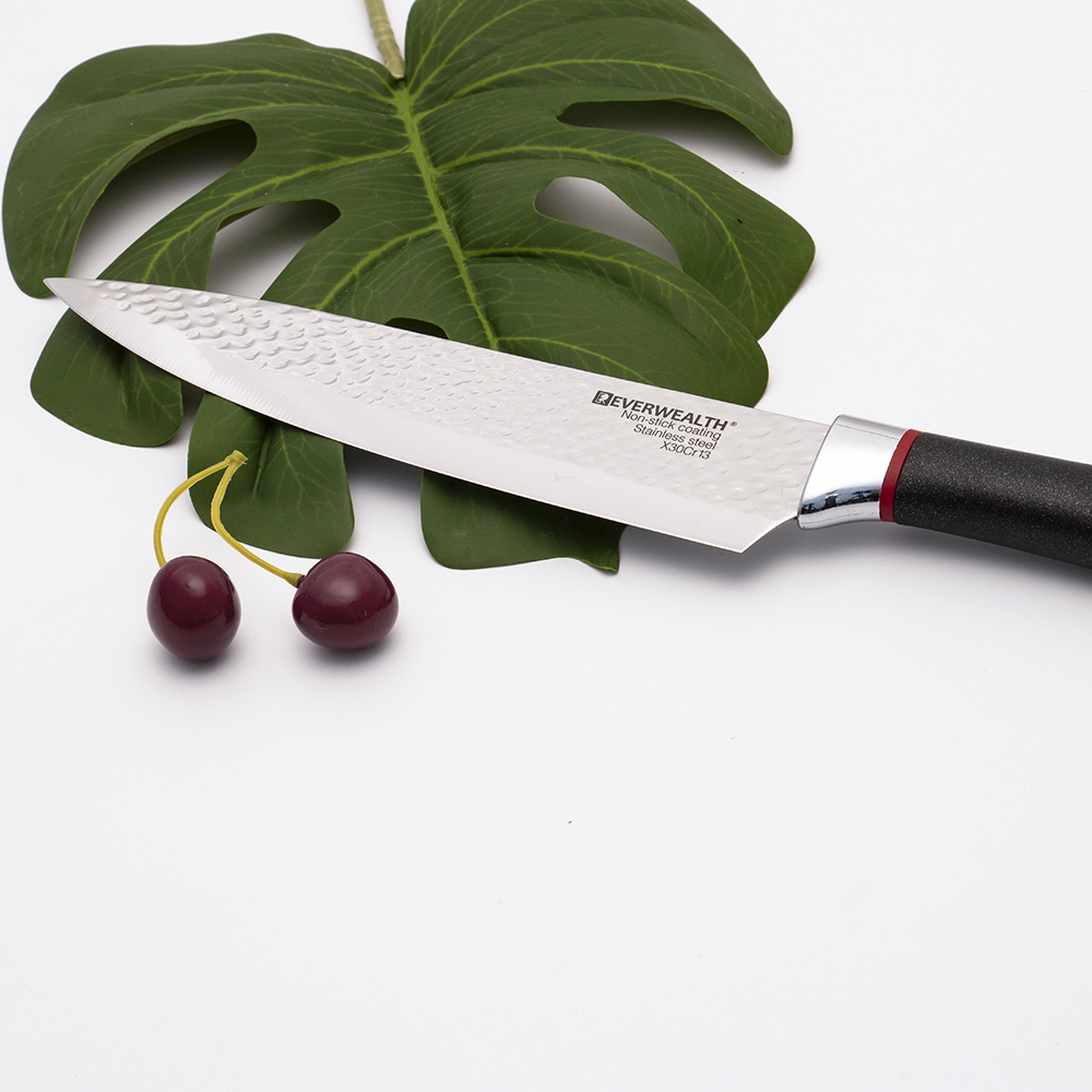 6PCS Black Plastic Handle Stainless Steel Kitchen Knife Set With Gift Box - ER-0632B