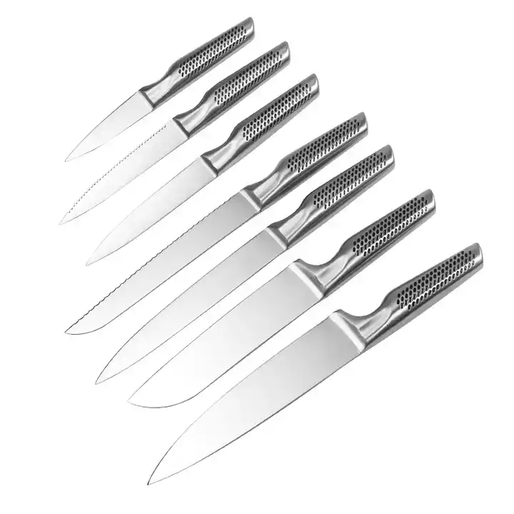 5 Pcs Hollow Handle Stainless Steel Knife Set - S021