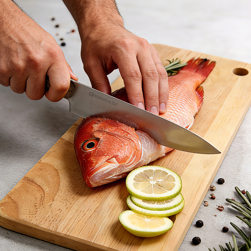 2 Pcs kitchen Knife Set with cutting board- M012