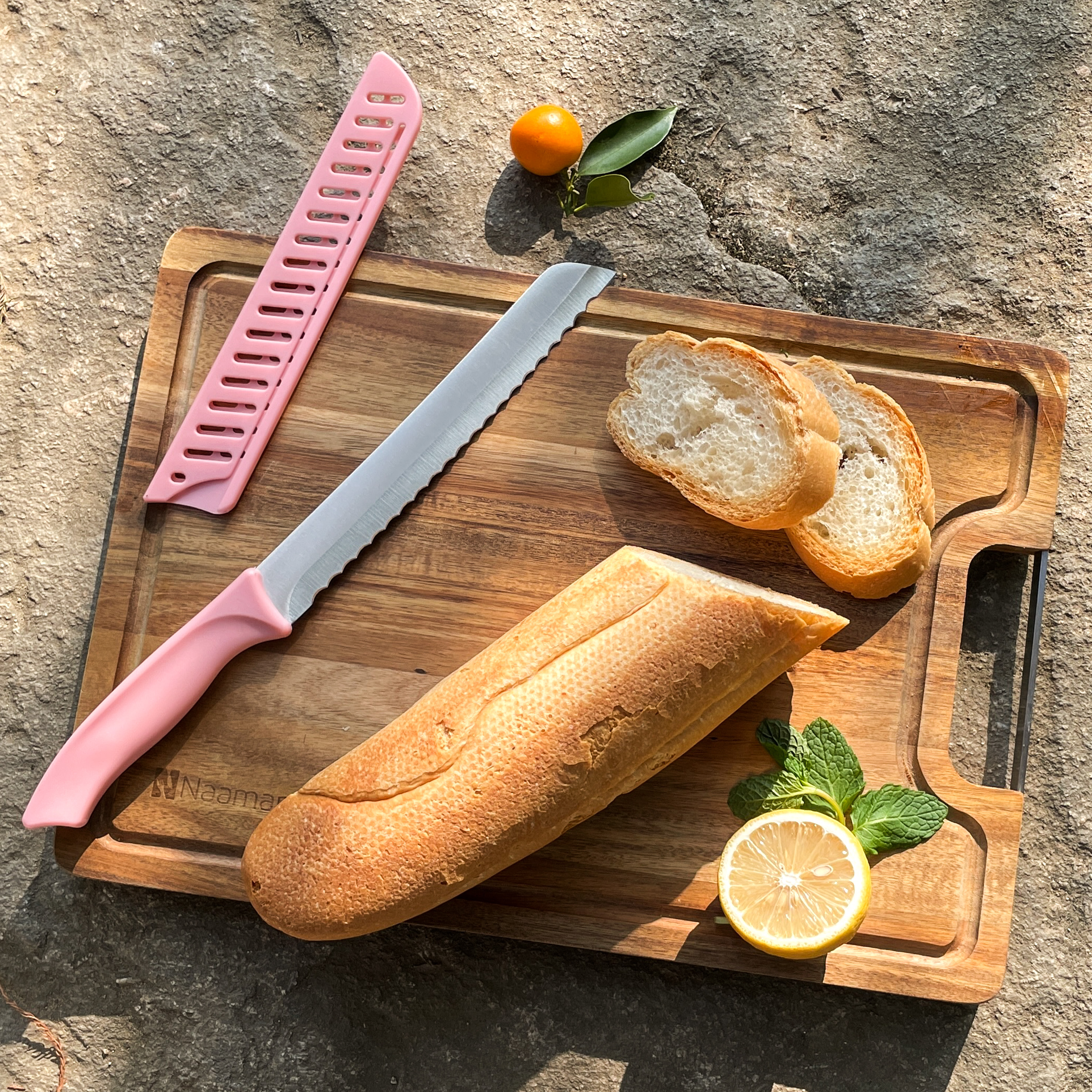 Entry-Level Stainless Steel Kitchen Knife Set Dishwasher-Safe With Plastic Sheath- P016